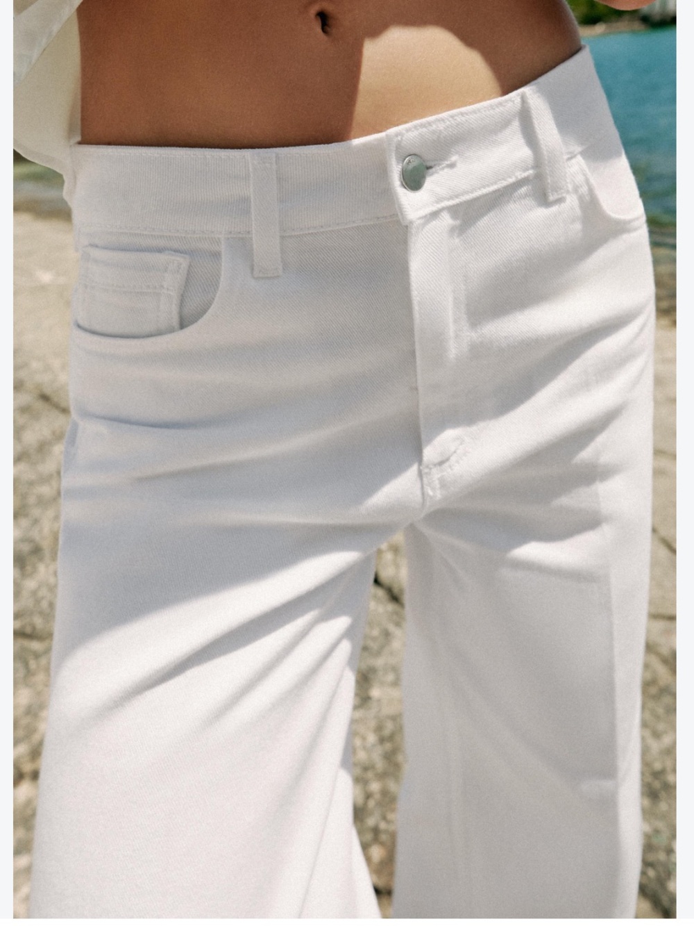 ZARA White Straight-Leg Men’s Jeans